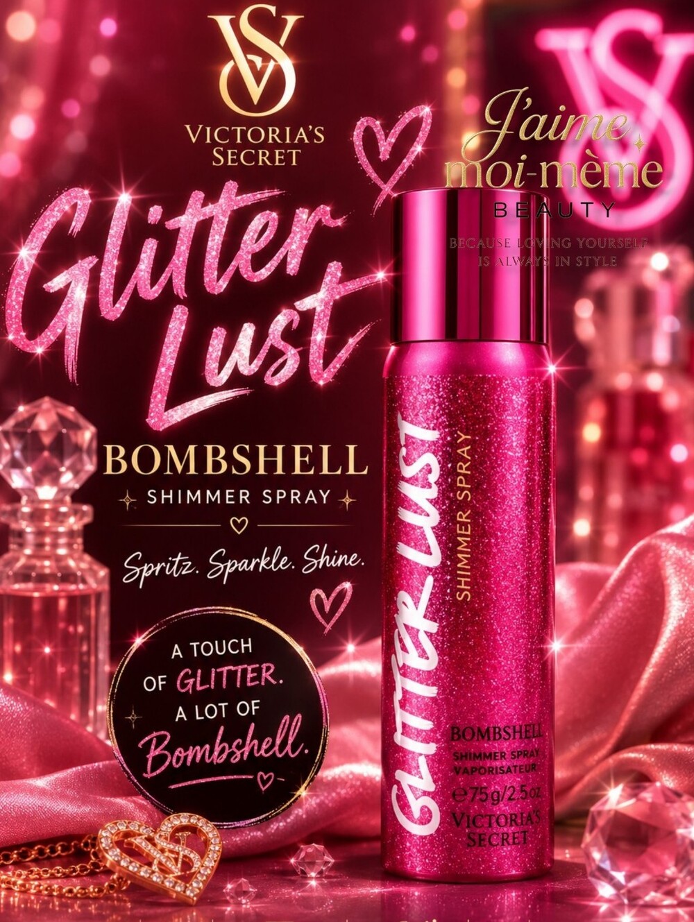 Victoria's Secret Full Size Bombshell Body Glitter- TRUE VINTAGE Y2K BEAUTY!